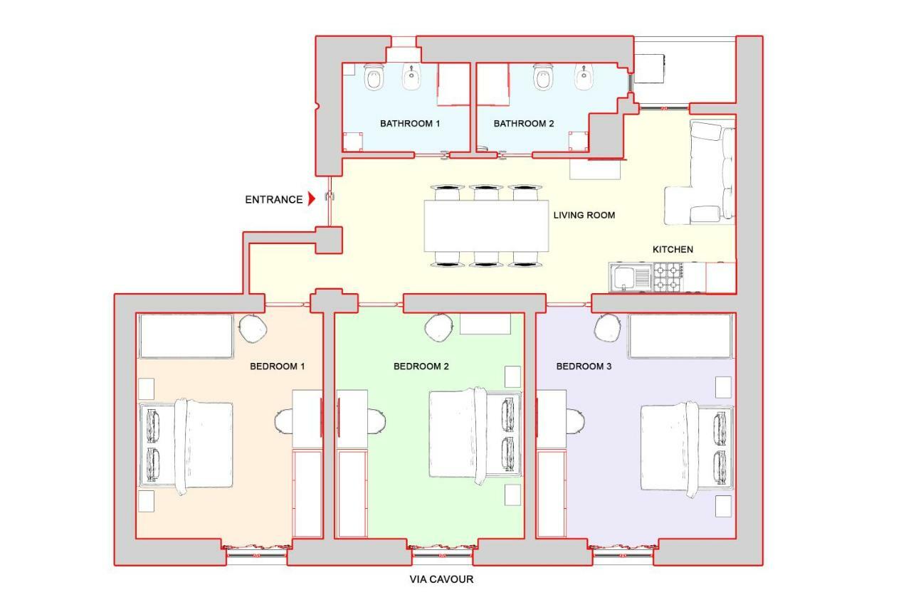 Cozy Apartment Fabia 300 Mt From Colosseum Exterior photo